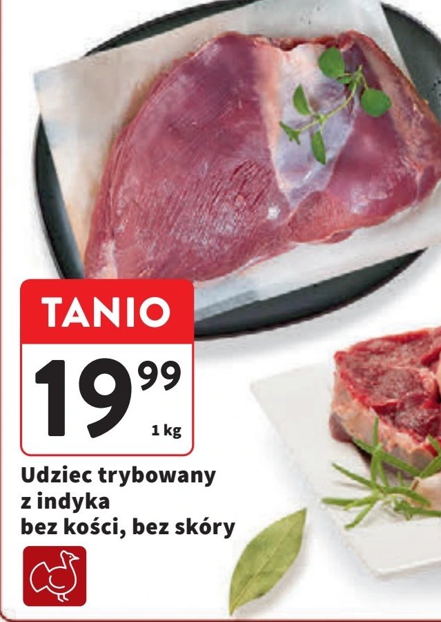 Udziec trybowany z indyka promocja w Intermarche