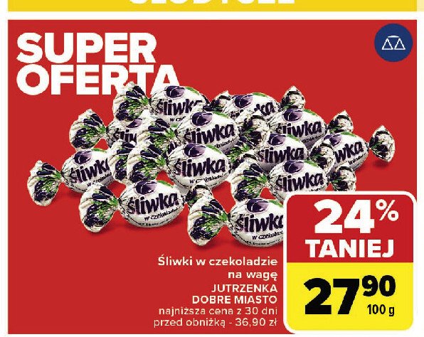 Śliwka w czekoladzie Jutrzenka dobre miasto promocja