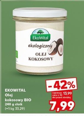 Olej kokosowy Ekowital promocja w Kaufland