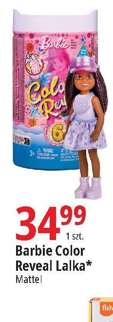 Lalka barbie color reveal Mattel promocja