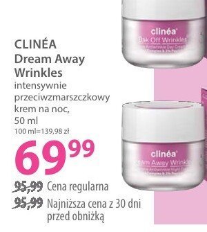 Krem intensywnie przeciwzmarszczkowy na noc CLINÉA Dream Away Wrinkles promocja w Hebe