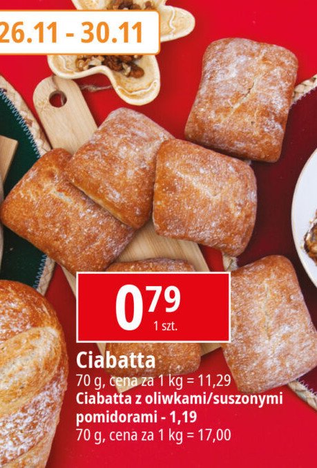 Ciabatta z suszonymi pomidorami promocja