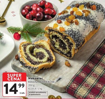 Makowiec KRAINA WYPIEKÓW promocja w Intermarche