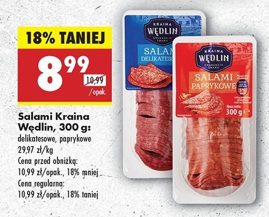 Salami delikatesowe Kraina wędlin promocja