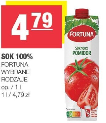 Sok 100% Fortuna promocja w SPAR