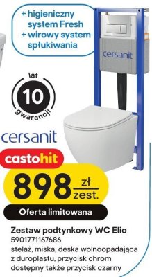Zestaw podtynkowy WC Elio promocja w Castorama
