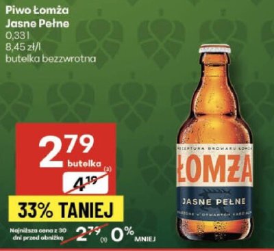 Piwo Piwo Łomża Jasne Pełne promocja w Delikatesy Centrum