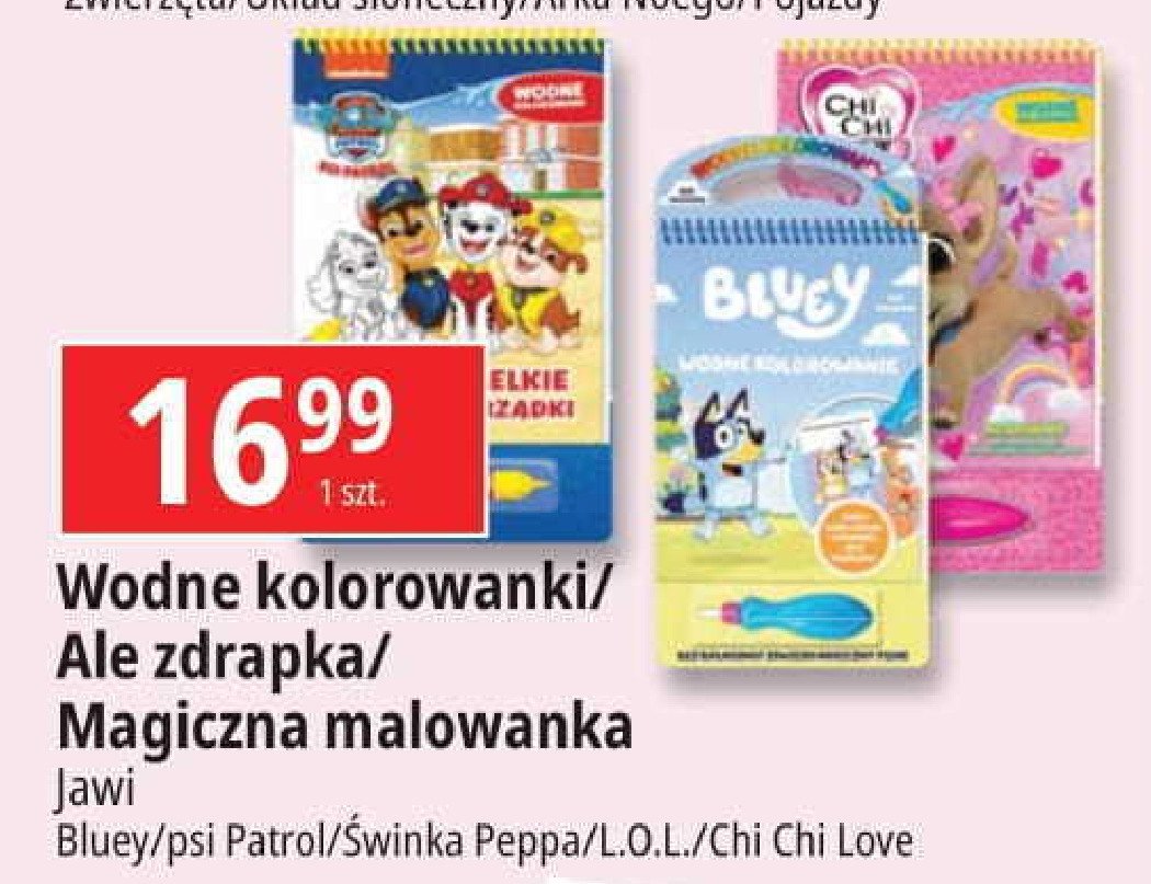 Wodne kolorowanki promocja