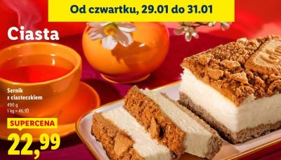 Sernik z ciasteczkiem promocja w Lidl