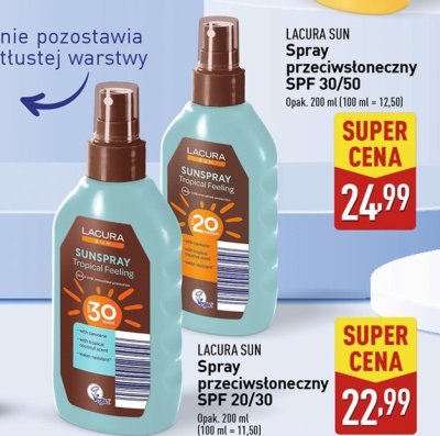 Spray przeciws艂oneczny spf 20 Lacura sun promocja