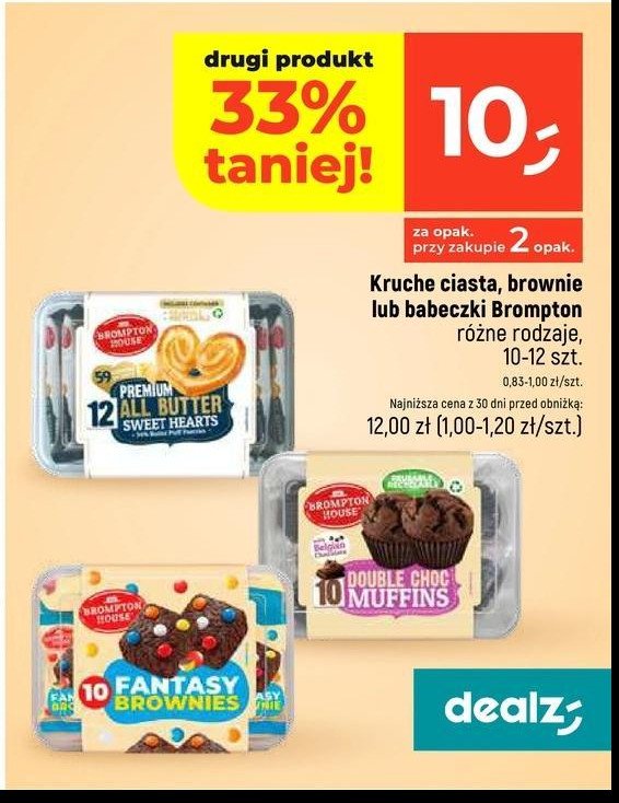 Ciasto fantasy brownies Brompton house promocja