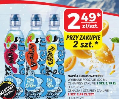 Napój Kubuś Waterrr Brzoskwinia promocja w Top Market