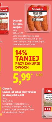 Olewnik Szynka lub schab marynowane po staropolsku, XXL promocja w Lidl