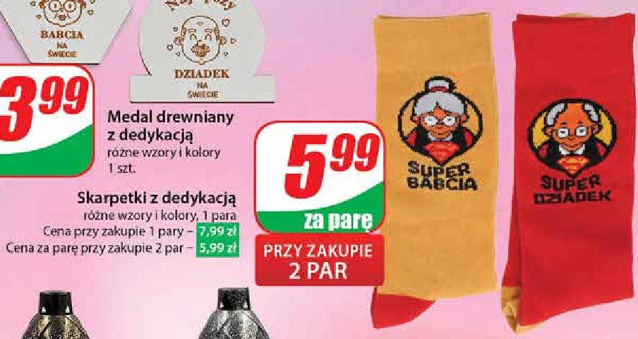 Skarpetki dzień babci promocja