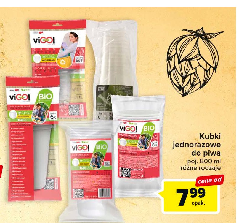 Kieliszki plastikowe do w贸dki 40 ml Vi-go! promocja