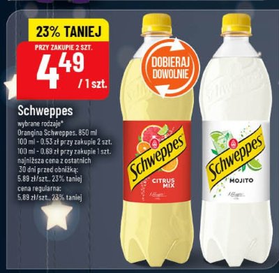 Napój Schweppes Citrus promocja w POLOmarket