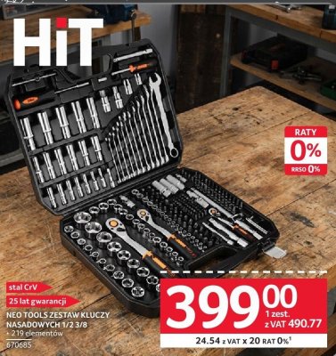 Zestaw kluczy nasadowych NEO TOOLS 1/2 3/8 promocja w Selgros