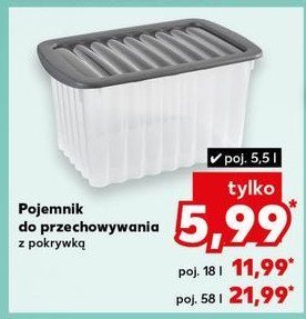 Pojemnik z pokrywą 5.5 l promocja w Kaufland