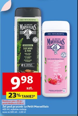 Żel pod prysznic malina i piwonia Le petit marseillais promocja