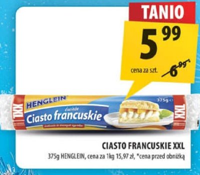 Ciasto francuskie XXL Hengelbrok promocja w Arhelan