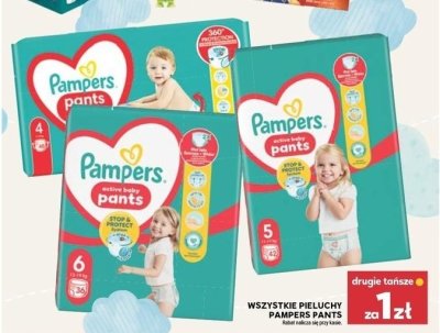 Pieluchy Pampers Pants różne rozmiary promocja w Stokrotka