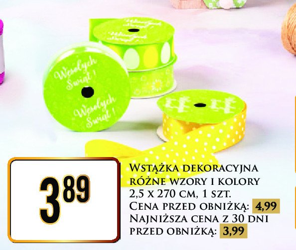 Wstążka dekoracyjna promocja w Dino