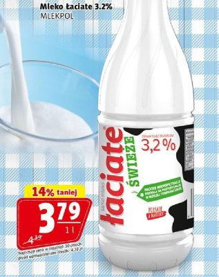 Mleko łaciate 3,2% promocja w Prim Market