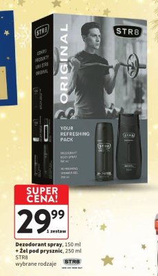 Zestaw Dezodorant spray 150 ml + Żel pod prysznic 250 ml STR8 wybrane rodzaje promocja w Intermarche