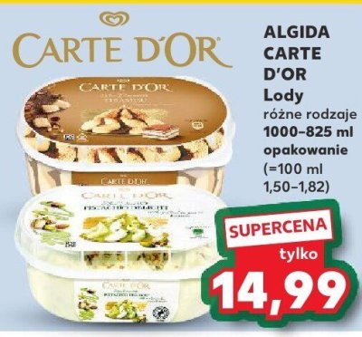 Lody różne rodzaje promocja w Kaufland