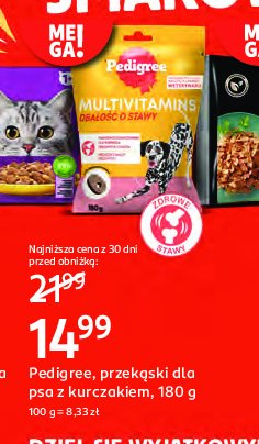 Karma uzupełniająca dbająca o stawy kurczak Pedigree multivitamins promocja w Rossmann