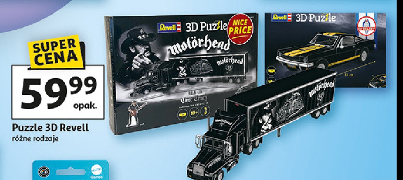Puzzle 3d ciężarówka REVELL promocja w Auchan