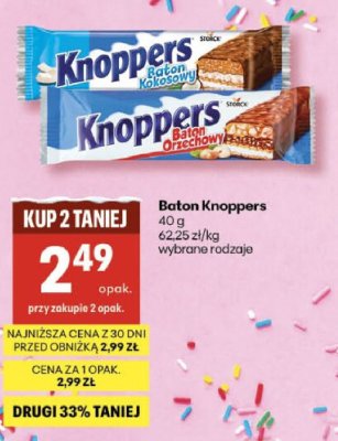 Baton Knoppers Storck promocja w Delikatesy Centrum