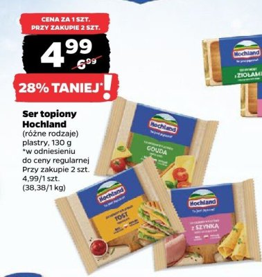 Ser topiony plastry, różne rodzaje promocja w Netto