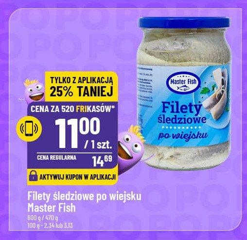 Filety śledziowe po wiejsku Master fish promocja