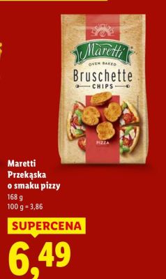 Chipsy Maretti Przekąska o smaku pizzy promocja w Lidl
