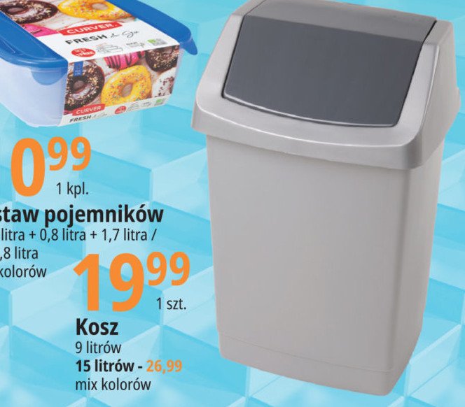 Kosz na 艣mieci 15 l Curver promocja