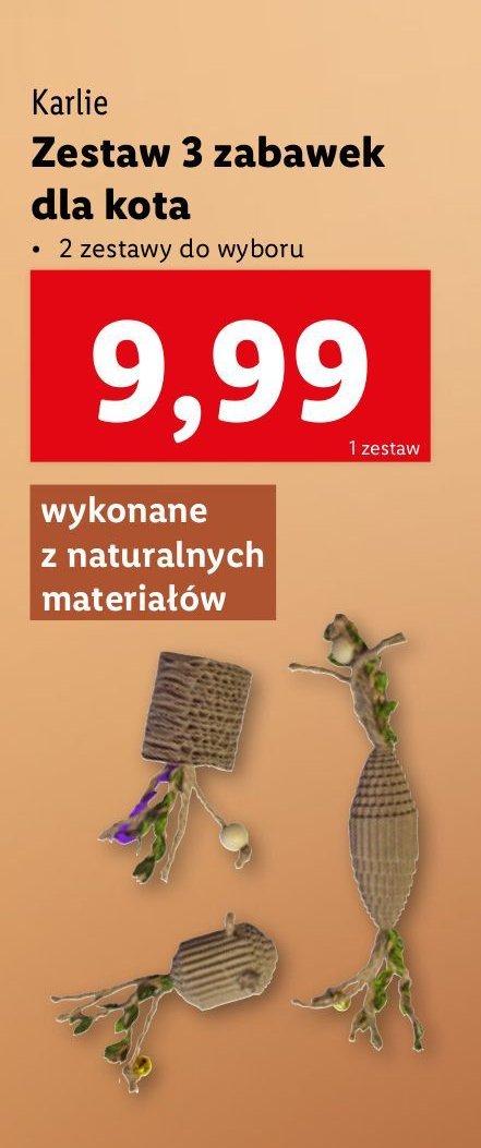 Zabawki dla kota KARLIE promocja w Lidl