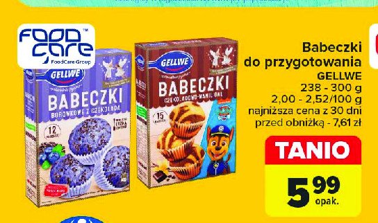 Babeczki z jagodami Gellwe promocja