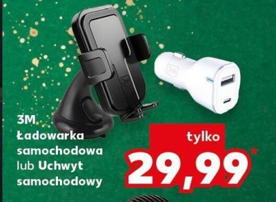 Ładowarka samochodowa lub Uchwyt samochodowy 3M promocja w Kaufland