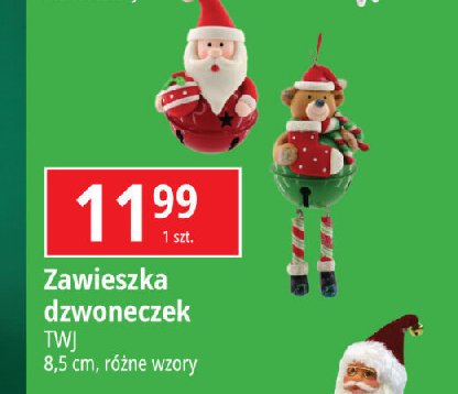 Zawieszka dzwoneczek 8.5 cm Twj promocja w Leclerc