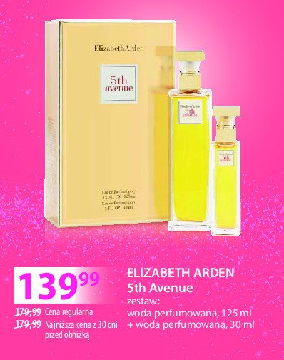 Zestaw w pudełku 5th avenue woda perfumowana 125 ml + 30 ml Elizabeth arden zestaw promocja w Hebe