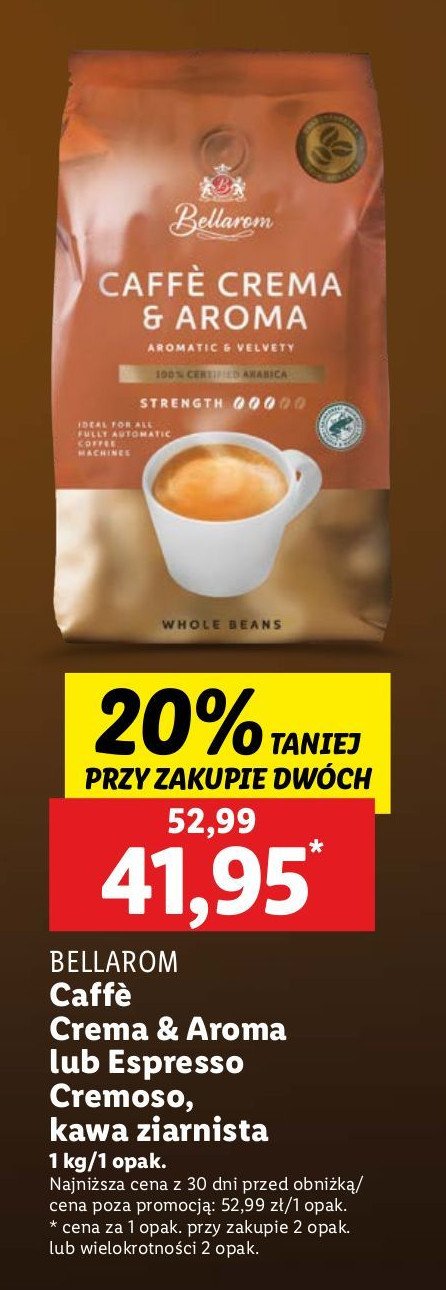 Kawa Bellarom espresso cremoso promocja