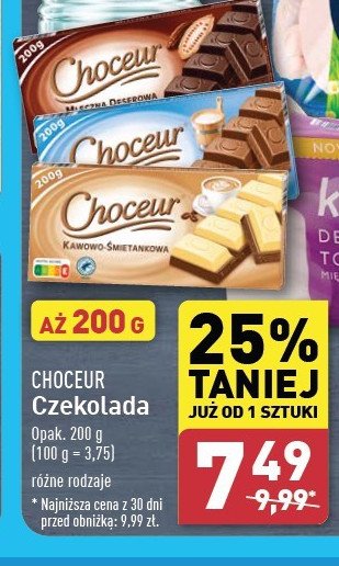 Czekolada mleczna kokosowa Choceur promocja