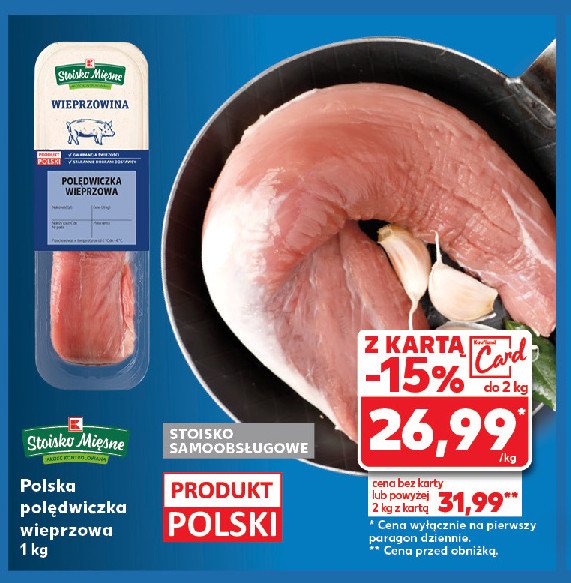 Polędwiczka wieprzow Stoisko mięsne promocja