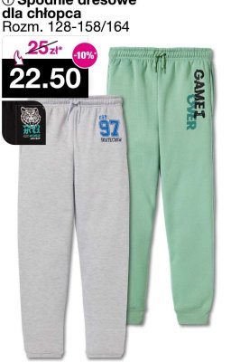 Spodnie dresowe dla chłopca promocja w Woolworth