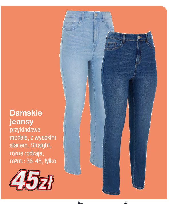 Spodnie jeans damskie 36-48 promocja