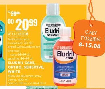 Płyn do płukania jamy ustnej Eludril sensitive promocja w Leclerc