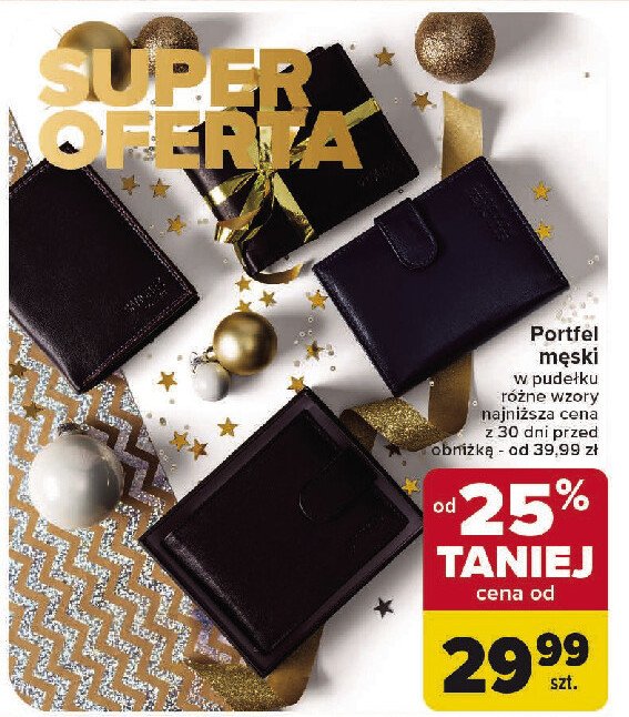 Portfel męski promocja w Carrefour