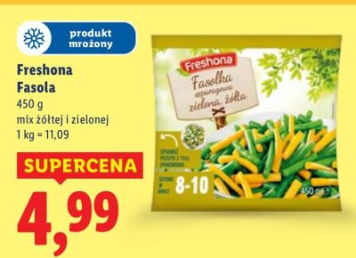 Fasola mix żółtej i zielonej  promocja w Lidl