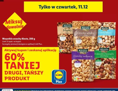 Orzechy laskowe 200g promocja w Lidl